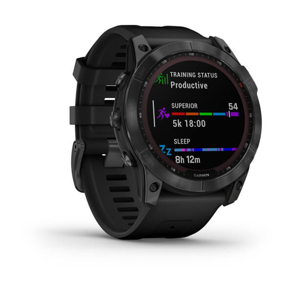 Garmin Fenix 7X Solar серый с черным ремешком