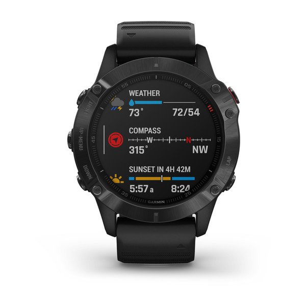 Garmin Fenix 6 Pro черный с черным ремешком