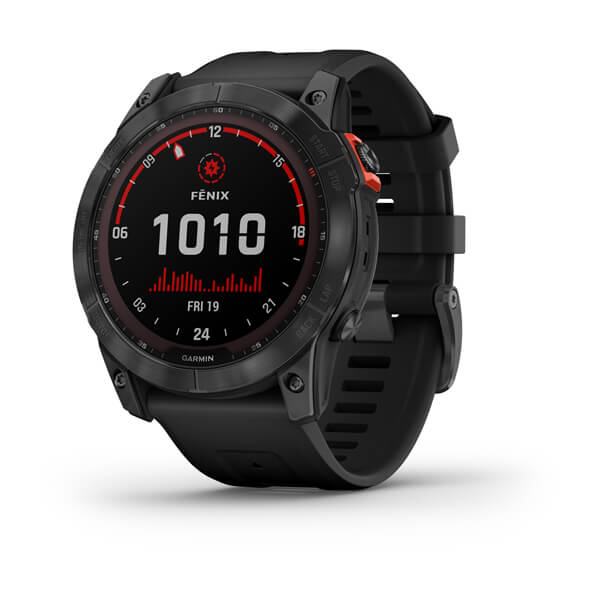 Garmin Fenix 7X Solar серый с черным ремешком