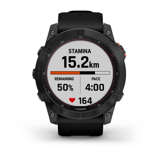 Garmin Fenix 7X Solar серый с черным ремешком