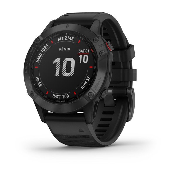 Garmin Fenix 6 Pro черный с черным ремешком