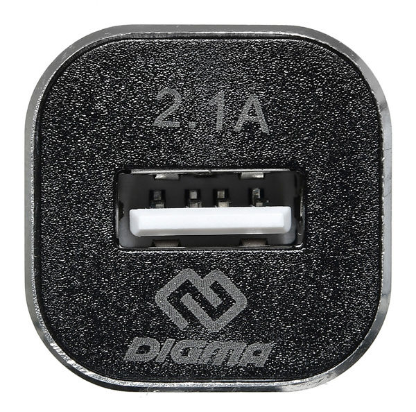 Digma АЗУ DGCC-1u-2.1A-BS Универсальный 2.1A Черный
