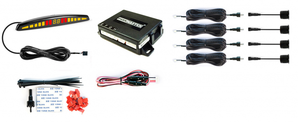 Парктроник Parkmaster 47F-4-A Черный для переднего бампера - 13.jpg