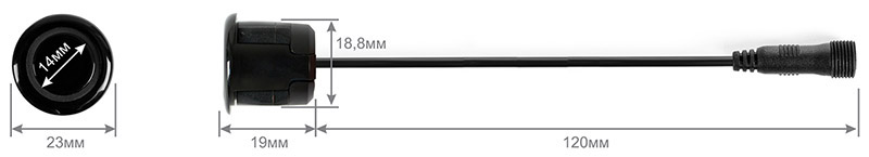 Парктроник Parkmaster 47-4-A Белый для заднего бампера - 3.jpg